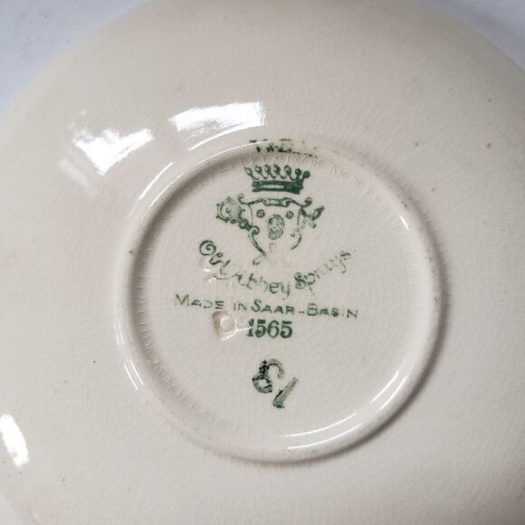 Old Abbey Sprays Cup and Saucer Made in Saar Basin - Picture 8 of 11